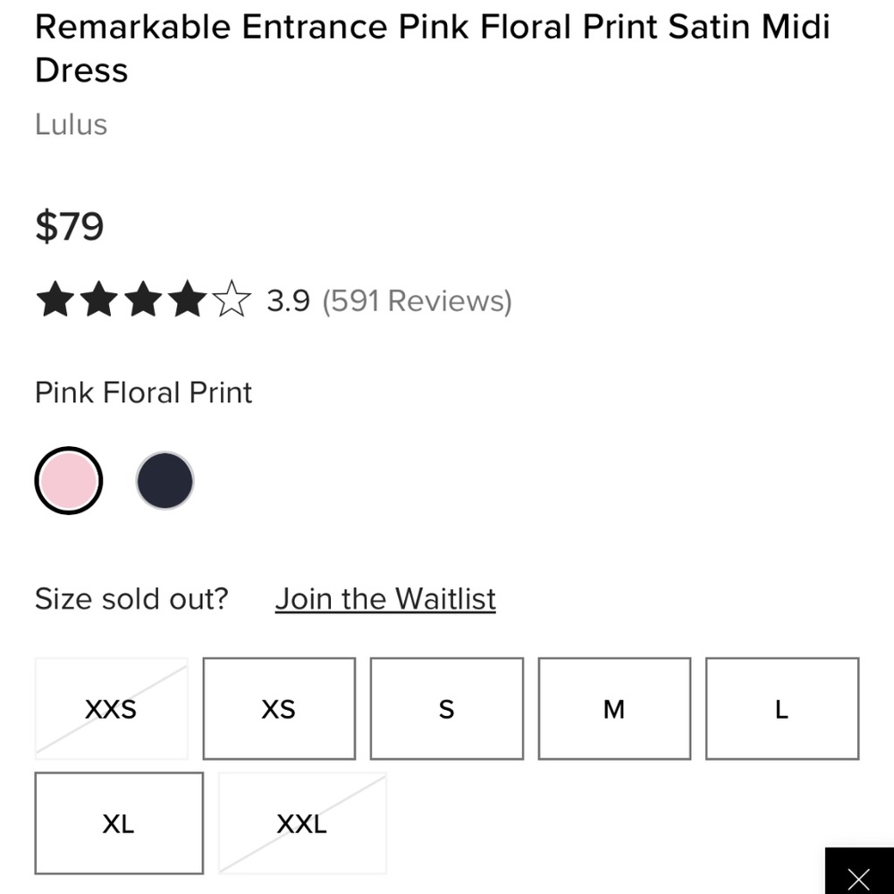 Floral Satin Midi Dress